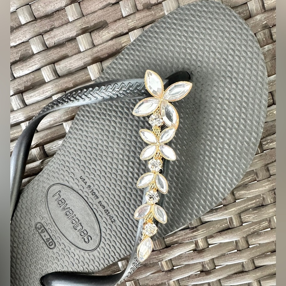 COPY - Original HAVAIANAS Flip Flops Women Slim with Charm Flowers